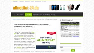 
                            8. Freeflat – die Freenetmobile Handy Allnet Flat – Netz, Erfahrungen ...
