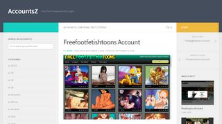 
                            2. Freefootfetishtoons Account – AccountsZ