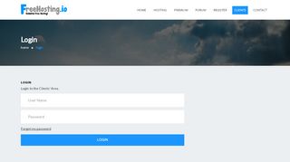 
                            8. FreeHosting.io - Login