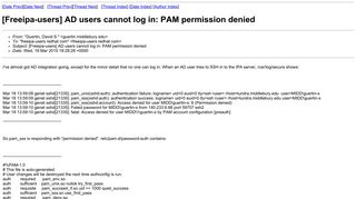 
                            5. [Freeipa-users] AD users cannot log in: PAM permission denied