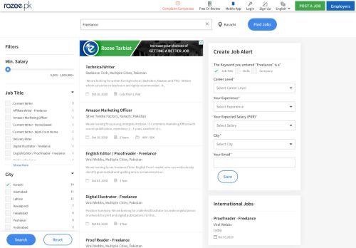 
                            8. Freelance Jobs in Karachi, Latest Freelance Jobs Pakistan  ...