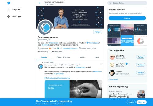 
                            11. freelancermap.com (@freelancer_INT) | Twitter