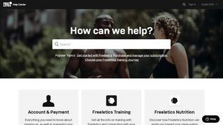 
                            5. Freeletics Help Center