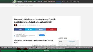 
                            9. Freemail: Die besten kostenlosen E-Mail-Anbieter (gmail, Web.de ...