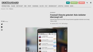 
                            7. Freemail-Dienste getestet: Kein Anbieter überzeugt voll - Telekom ...