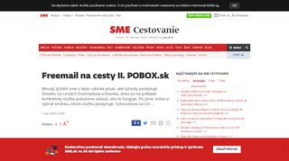 
                            5. Freemail na cesty II. POBOX.sk - cestovanie.sme.sk