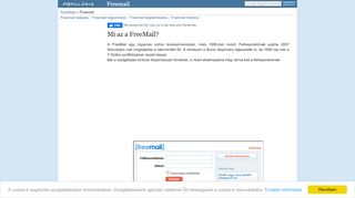 
                            2. Freemail.hu - BELÉPÉS - Populáris