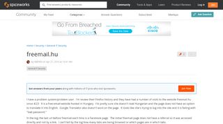 
                            9. freemail.hu - IT Security - Spiceworks Community