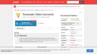 
                            3. Freemake Video Converter Download – kostenlos – CHIP