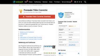 
                            12. Freemake Video Converter - Download - NETZWELT