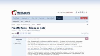 
                            12. FreeMyApps - Scam or not? | MacRumors Forums