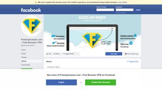 
                            5. Freemybrowser.com - Free Browser VPN - About | Facebook
