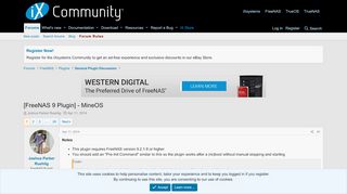 
                            10. [FreeNAS 9 Plugin] - MineOS | FreeNAS Community - FreeNAS Forums