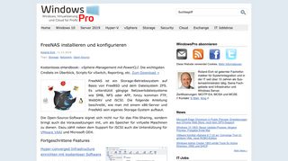 
                            12. FreeNAS installieren und konfigurieren | WindowsPro