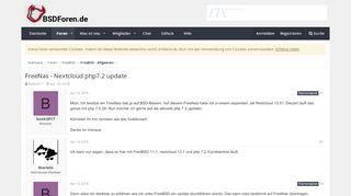 
                            13. FreeNas - Nextcloud php7.2 update | BSDForen.de - Die BSD-Community