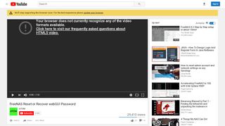 
                            5. FreeNAS Reset or Recover webGUI Password - YouTube