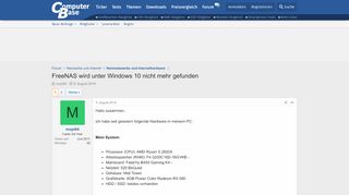 
                            7. FreeNAS wird unter Windows 10 nicht mehr gefunden | ComputerBase Forum