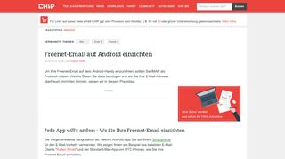 
                            3. Freenet-Email auf Android einrichten - CHIP