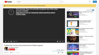 
                            13. FreeNet How To Get Load And Diamonds In Mobile Legends - YouTube