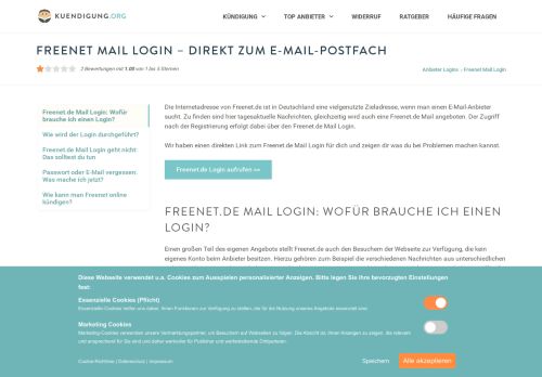 
                            8. Freenet Mail Login – Direkt zum E-Mail-Postfach - Kuendigung.org