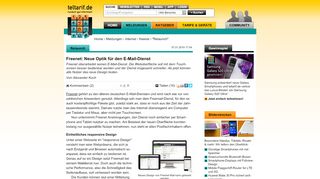 
                            12. Freenet: Neue Optik für den E-Mail-Dienst - teltarif.de News