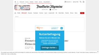 
                            7. Freenet steigt bei schweizerischer Telekom-Firma Sunrise ein - FAZ