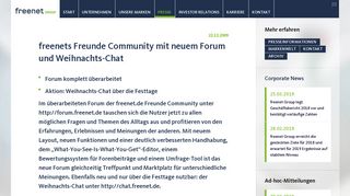 
                            10. freenets Freunde Community mit neuem Forum und Weihnachts-Chat ...