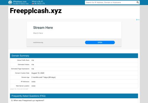 
                            10. Freepplcash Website - freepplcash.xyz | IPAddress.com