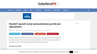 
                            11. freeSAT spustil nový samoobslužný portál pre zákazníkov ...