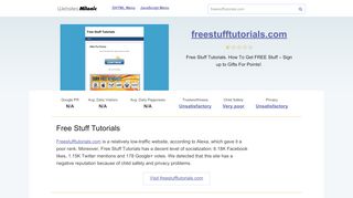 
                            2. Freestufftutorials.com website. Free Stuff Tutorials.