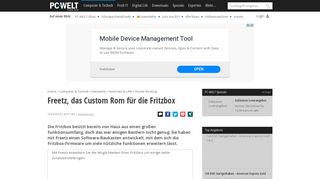 
                            13. Freetz, das Custom Rom für die Fritzbox - PC-WELT