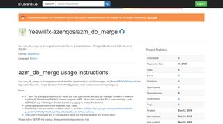 
                            10. freewillfx-azenqos/azm_db_merge - Libraries.io