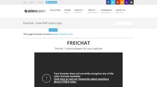 
                            12. Freichat - Free PHP chat script | CODOLOGIC