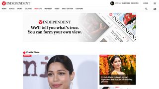 
                            12. Freida Pinto - latest news, breaking stories and comment - The ...