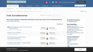 
                            11. Freie Journalistenschule - Fernstudium-Infos.de