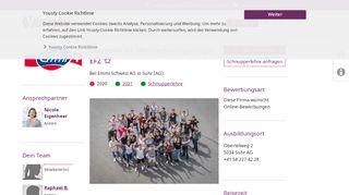 
                            13. Freie Lehrstelle als Milchtechnologe/-login EFZ, Suhr (AG) bei Emmi ...