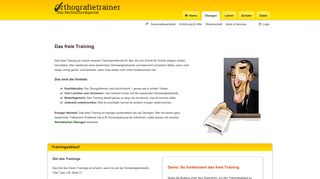 
                            4. Freies Training - Orthografietrainer.net