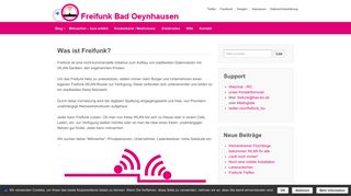 
                            7. Freifunk Bad Oeynhausen – freies WLAN für Bad Oeynhausen