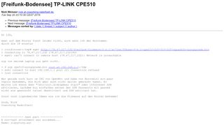 
                            13. [Freifunk-Bodensee] TP-LINK CPE510