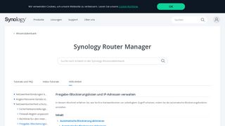 
                            4. Freigabe-/Blockierungslisten und IP-Adressen verwalten - Synology