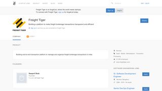 
                            7. Freight Tiger Careers, Funding, and Management Team | AngelList