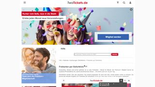 
                            4. Freikarten per Sofortklick - Hilfe | TwoTickets.de