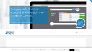 
                            5. Freimeldungen per PC | GestellPool Europe GmbH & Co. KG