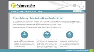 
                            3. Freinet-Online - Datenbanken für den Sozialen Bereich - Freinet-Online