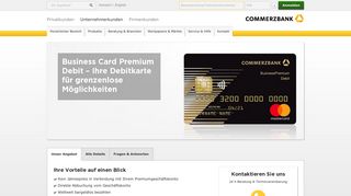 
                            3. Freischaltung Business Card Premium Debit - Commerzbank