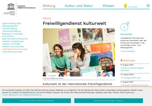 
                            11. Freiwilligendienst kulturweit - Deutsche UNESCO-Kommission