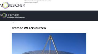 
                            4. Fremde WLANs nutzen - mobilsicher.de