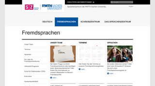 
                            6. Fremdsprachen - RWTH AACHEN UNIVERSITY Sprachenzentrum der ...