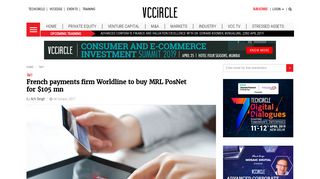 
                            5. French payments firm Worldline to buy MRL PosNet for $105 mn ...