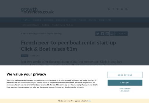 
                            13. French peer-to-peer boat rental start-up Click & Boat raises €1m